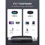 Card reader UGREEN CM304 (80191) Multifunction Card Reader, USB-A, USB-C, SD/TF, Black, 2 image