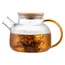ჩაის დასაყენებელი Ardesto Tea pot, 1000 ml, borosilicate glass, bamboo , 2 image - Primestore.ge