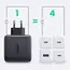 USB-C დამტენი UGREEN CD226 (40747) GaN Fast Charger, 3xUSB-C, USB-A, 100W, Black , 3 image - Primestore.ge