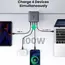 USB-C დამტენი UGREEN CD226 (40747) GaN Fast Charger, 3xUSB-C, USB-A, 100W, Black , 6 image - Primestore.ge