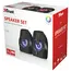 დინამიკი TRUST Gemi RGB 2.0 Speaker Set - black , 2 image - Primestore.ge