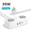 დენის გამანაწილებელი UGREEN CD280 (50683), 30W, 2 Socket, USB-A, USB-C, 1.8m, White , 3 image - Primestore.ge