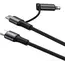 კაბელი Baseus Twins 2 in 1 Cable Type-C to Type-C 60W 1m CATLYW-01 , 2 image - Primestore.ge