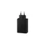 სმარტფონის დამტენი Samsung 65W PD 3.0, 2xUSB-C, USB-A (w/o cable) black (EP-T6530NBEGRU) , 2 image - Primestore.ge