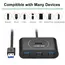 USB ჰაბი UGREEN CR113 (20291) NEW USB 3.0 4 Ports Hub with 2.0 OTG Black 1M - Primestore.ge