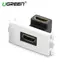 HDMI როზეტი UGREEN MM113 (20318) adapter connector HDMI Socket Panel (White)  - Primestore.ge