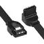 SATA cable US217 (30797) SATA 3.0 Data Cable 90° Elbow Black 0.5M, 2 image