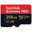 მეხსიერების ბარათი SanDisk 256GB Extreme PRO microSDXC UHS-I V30 A2 200MB/s 256GB SDSQXCD-256G-GN6MA  - Primestore.ge