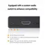 Audio Splitter UGREEN CM531 (60649), HDMI Audio Splitter with OPTICAL + 3.5mm Ports, Gray, 3 image