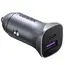 მანქანის დამტენი UGREEN CD130 (40858), 30W, USB, USB-C, Type-c, Space Gray  - Primestore.ge