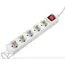 დენის დამაგრძელებელი 2E Power strip 5XSchuko with switch, 3G*1.5мм, 1.5m, white , 3 image - Primestore.ge
