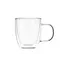 ლატეს ჭიქების ნაკრები ARDESTO Double wall borosilicate glass mug set Ardesto, 310 ml, 2 pcs, with handles  - Primestore.ge