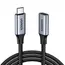 USB ადაპტერი UGREEN US372 (30205), Type-C To Type-C, 1m, Gray , 2 image - Primestore.ge