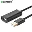 USB დამაგრძელებელი Ugreen US121 (10324) USB 2.0 Active Extension Cable with Chipset 20m (Black)  - Primestore.ge