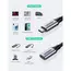USB ადაპტერი UGREEN US372 (30205), Type-C To Type-C, 1m, Gray , 3 image - Primestore.ge