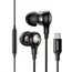 ყურსასმენი UGREEN EP103 (30638), In-Ear Headphones, Wired, Type-C, Black  - Primestore.ge