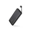 Portable charger Aukey PB-N73C 10000mAh 18W PD Power Bank with Integrated USB-C Cable, Black, 3 image