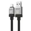 კაბელი Baseus CoolPlay Series Fast Charging Cable USB to iP 2.4A 1m CAKW000401  - Primestore.ge