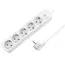 დენის ადაპტერი Logilink LPS246 Socket Outlet 5-Way + Switch 1.5m White  - Primestore.ge
