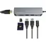 Adapter Logilink UA0343 USB-C™ Multifunc Hub USB 3.2 Gen1x1 HDMI PD Cardreader, 3 image