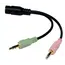 ადაპტერი Logilink CA0020 Audio adapter 3.5 stereo 4p. female to 2 x 3.5 stereo male , 3 image - Primestore.ge