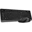 კლავიატურა მაუსით A4tech Fstyler FG1010 Wireless Combo Set EN/RU Grey , 3 image - Primestore.ge