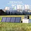 პორტატული დამტენი მზის ენერგიით UGREEN SC200 (15114), 200W, Solar Power Bank, Black , 3 image - Primestore.ge
