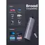 USB ჰაბი UGREEN CM512 (90568), USB-C, USB, HDMI, RJ45, SD, TF, Hub, Gray , 2 image - Primestore.ge