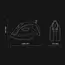 Iron Scarlet SC-SI30K06, 2400W, 260ML, Steam Iron, Black, 3 image