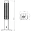 Electric heater Kumtel MHR-1200 Mika, 1200W, Electric Convection Heater, Black, 2 image