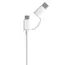 კაბელი Xiaomi Mi 2 in 1 USB Cable Micro USB to Type C 30cm SJV4083TY , 2 image - Primestore.ge