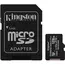 მეხსიერების ბარათი Kingston 128GB microSDXC C10 UHS-I R100MB/s Canvas Select Plus + SD  - Primestore.ge