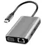 დოქ სადგური Logilink UA0410 USB 3.2 Gen 1 docking station USB-C 7 ports PD anthracite  - Primestore.ge
