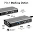 დოქ სადგური Logilink UA0410 USB 3.2 Gen 1 docking station USB-C 7 ports PD anthracite , 3 image - Primestore.ge