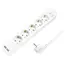 დენის დამაგრძელებელი Logilink LPS249U Socket Outlet 5-Way + Switch + 2xUSB-A 1.5m White  - Primestore.ge