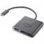 USB adapter Dell 470-AEGY, USB-C Male to HDMI/DP, Adapter, Grey