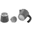 ყავის მადუღარა Ardesto Coffee Maker Gemini Molise, 3 cups, grey, aluminum , 4 image - Primestore.ge