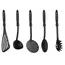 სამზარეულოს აქსესუარების ნაკრები Ardesto Kitchen utensil set Gemini Gourmet, black, 5 шт. , 2 image - Primestore.ge