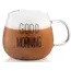 Mug set Ardesto Borosilicate glass mug set Good Morning, 350 ml, 2 pcs, with handles, 3 image