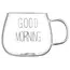 Mug set Ardesto Borosilicate glass mug set Good Morning, 350 ml, 2 pcs, with handles