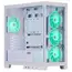 Case 2E Gaming Computer case Fantom GK701W, without PSU, 2xUSB 3.0, 1xUSB Type-C, 4x120mm ARGB, controller with remote, TG Side/Front Panel, mATX, White, 2 image