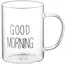 ჭიქების ნაკრები Ardesto Borosilicate glass mug set Good Morning, 420 ml, 2 pcs, with handles , 2 image - Primestore.ge