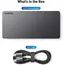 USB-C Hub UGREEN CM615 (90912) Revodok Pro 209, Type-C, USB, HDMI, RJ45, DP, PD, Docking Station, Black, 2 image