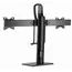 მონიტორის სადგამი Gembird MS-D2-01 Double monitor desk stand height adjustable 17"-27" , 2 image - Primestore.ge
