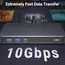 USB-C Hub UGREEN CM615 (90912) Revodok Pro 209, Type-C, USB, HDMI, RJ45, DP, PD, Docking Station, Black, 4 image