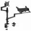 მონიტორის საკიდი Gembird MA-DA-04 Desk mounted adjustable monitor arm with notebook tray 17"-32" , 2 image - Primestore.ge