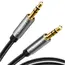 აუდიო კაბელი UGREEN AV119 (10733), 3.5mm Male to 3.5mm Male Cable, 1m, Black - Primestore.ge