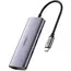 მულტიფუნქციური ადაპტერი UGREEN 60718, USB-C to 3 x USB 3.0 + RJ45 + Micro USB, Multifunction Adapter, Grey  - Primestore.ge