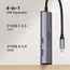 USB-C ჰაბი UGREEN CM473 (15395), Type-C, USB, Hub, Grey , 4 image - Primestore.ge