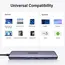 USB-C ჰაბი UGREEN CM478 (15495) Revodok 105, Type-C, USB, HDMI, PD, Hub, Grey , 2 image - Primestore.ge